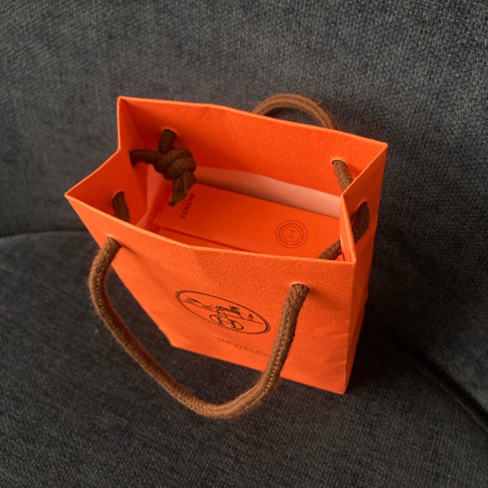 Never used.  Hermes set.  Gift bag included